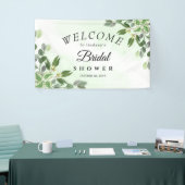 ユーカリ·グリーン·サクルエント·ブライダルシャワー徴候 横断幕 (トレードショー)