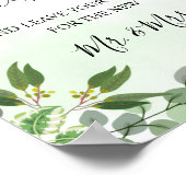 ユーカリ グリーン 多肉植物 ウェディング ゲストブック (角)