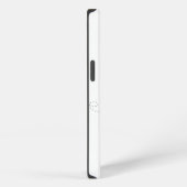 ユーカリ グリーン 白 モノグラム iPhoneケース (右側面)