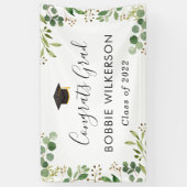 ユーカリ・グリーン・葉おめでとうズ卒業パーティー 横断幕 (縦)