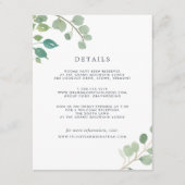 ユーカリ ゲスト詳細カード エンクロージャーカード (正面)