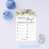 ユーカリ・ゴールド彼らがシャワーゲームカードを持っていた チラシ (シングル)