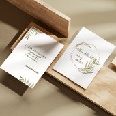 ユーカリ ゴールド ジオメトリック フレーム Save The Date 招待状