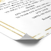 ユーカリ ゴールド 弔辞 看板 ポスター (角)