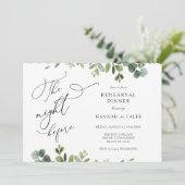 ユーカリ・ザ・ナイト・ビフォア・リハーサル・ディナー 招待状 (スタンド正面)