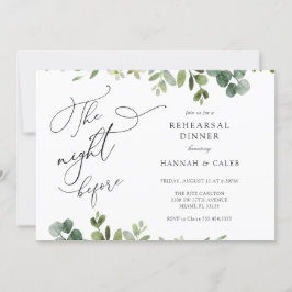 ユーカリ・ザ・ナイト・ビフォア・リハーサル・ディナー 招待状