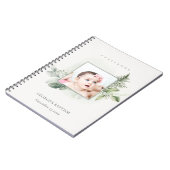 ユーカリ・シダの葉フォトバプテスゲストブック ノートブック (左側)