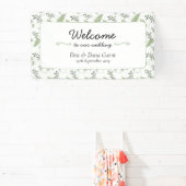 ユーカリ&シダリングや輪ウェルカムバナー 横断幕 (インサイチュ)