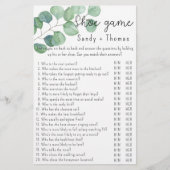 ユーカリ – シューゲームブライダルシャワーゲーム (正面)