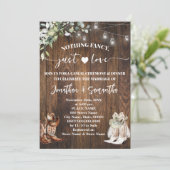 ユーカリ　シンプル　ラブ　カジュアルウェディング 招待状 (スタンド正面)