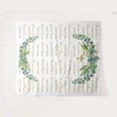 ユーカリ ステップ＆リピート ゴールド 洗礼 プロップ タペストリー (正面(横))