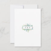 ユーカリ ダイヤモンド ゴールド 結婚式 RSVP (裏面)