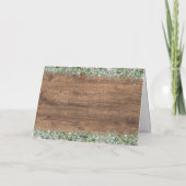 ユーカリ ダスティーローズ 感謝カード | グリーン (裏面)