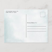 ユーカリ・ダスティー結婚・ブルーの写真保存日 案内ポストカード (裏面)