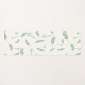 ユーカリ&ダンデリオンズ植物模様 ヨガマット (正面(横))