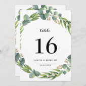 ユーカリ テーブルナンバー (正面/裏面)