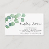 ユーカリ - ディスプレイ シャワー エンクロージャーカード (正面)