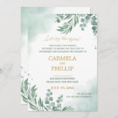 ユーカリ・ニューセーブ・ザ・デート案内  招待状 (正面/裏面)