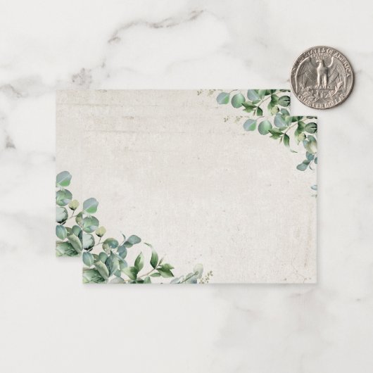 ユーカリ ノートカード (正面/裏面インサイチュ)