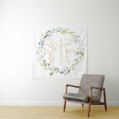 ユーカリ ハーブ 十字架 ベビー 洗礼 タペストリー (インサイチュ(横))