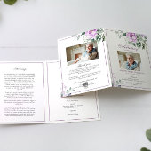 ユーカリ・バイオレット写真追悼式プログラム カード