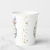 ユーカリ バタフライ ブライダル シャワー ペーパー カップ 紙コップ (右)