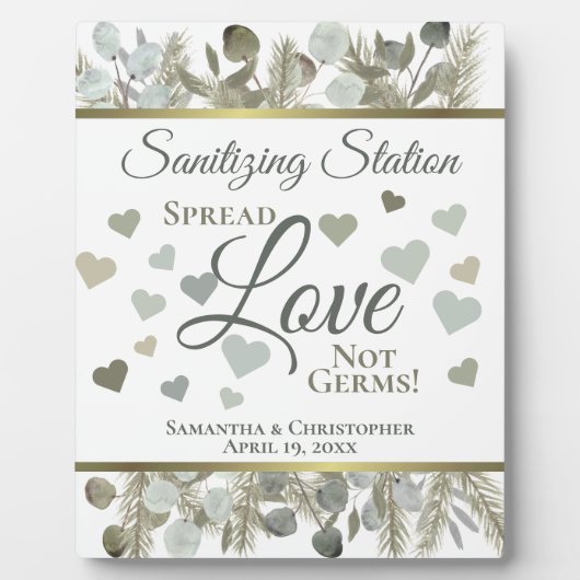 ユーカリ&パインサニタイジング結婚ステーション フォトプラーク (正面)