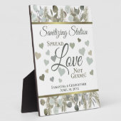 ユーカリ&パインサニタイジング結婚ステーション フォトプラーク (側面)