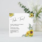 ユーカリ・ヒマワリが二結婚つの発表を取る 招待状 (スタンド正面)