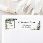 ユーカリ・ビジネス・ロゴ・差出人住所ラベル ラベル (インサイチュ)