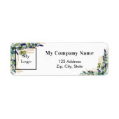 ユーカリ・ビジネス・ロゴ・差出人住所ラベル ラベル (正面)