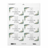 ユーカリ・ビジネス・ロゴ・差出人住所ラベル ラベル (フルシート)