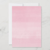 ユーカリ·ピンク風吹き出しのベビーシャワー 招待状 (裏面)