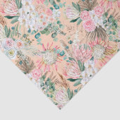 ユーカリ ピンク ホワイト フラワーボヘミア ブライダル バースデー 薄葉紙 (詳細)