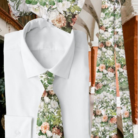 ユーカリ・ピンク・ローズ ネクタイ