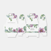 ユーカリ フラワーパターン ウォーターカラー スクリプト ブライダルシャワー フェイバーボックス (折り畳みなし)