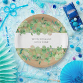 ユーカリ フラワープレート ペーパープレート (パーティー)