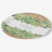 ユーカリ フラワール ペーパープレート (アングル)