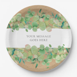 ユーカリ フラワール ペーパープレート