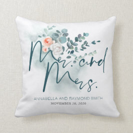 ユーカリ フラワー グリーン ブーケ エレガント クッション