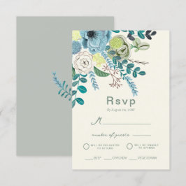 ユーカリ・フローラ・エレガントボホ・グリーナリー・リプライ 招待状