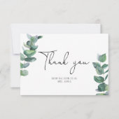 ユーカリ – ブライダルシャワーサンキューカード カード (正面)