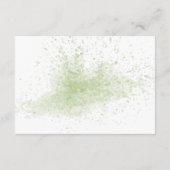 ユーカリ・ブライダルシャワー結婚の詳細囲い エンクロージャーカード (裏面)