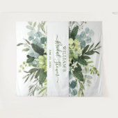 ユーカリ ブライダルシャワー おしゃれ フォトブース 背景 タペストリー (正面(横))