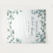 ユーカリ ブライダルシャワー おしゃれ フォトブース 背景 タペストリー (正面(横))