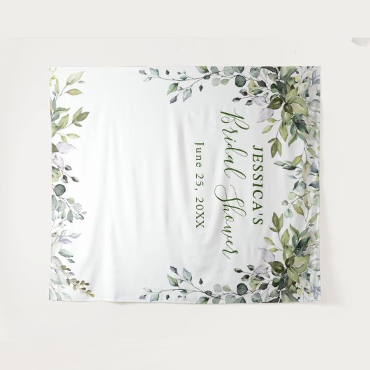 ユーカリ ブライダルシャワー おしゃれ フォトブース 背景 タペストリー (正面(横))