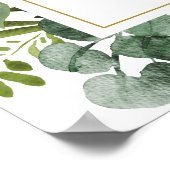 ユーカリ ブライダルシャワー ウェルカムサイン ポスター (角)