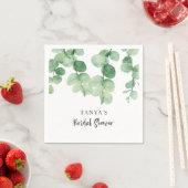 ユーカリ ブライダルシャワー エレガント オーダーメイド スタンダードカクテルナプキン (インサイチュ)