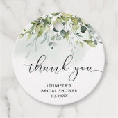 ユーカリ ブライダルシャワー フェアタグ フェイバータグ (正面)