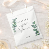 ユーカリ – ブライダルシャワー フェイバーバッグ (クリップ留めされた状態)